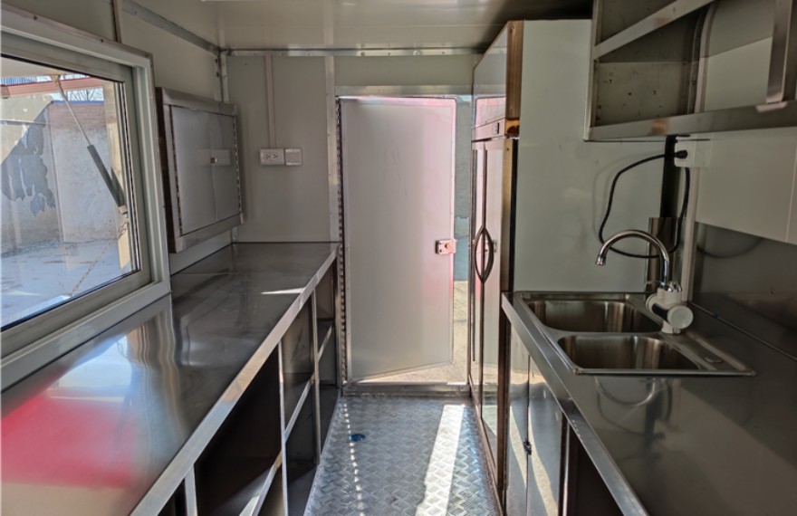 13ft mobile flower truck trailer interior